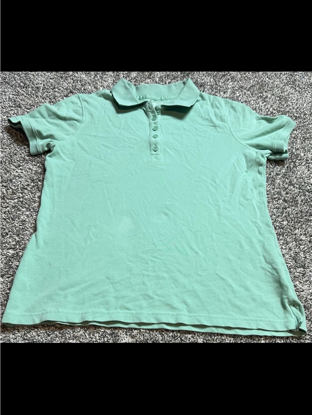 croft & barrow Mint Green Polo Tee